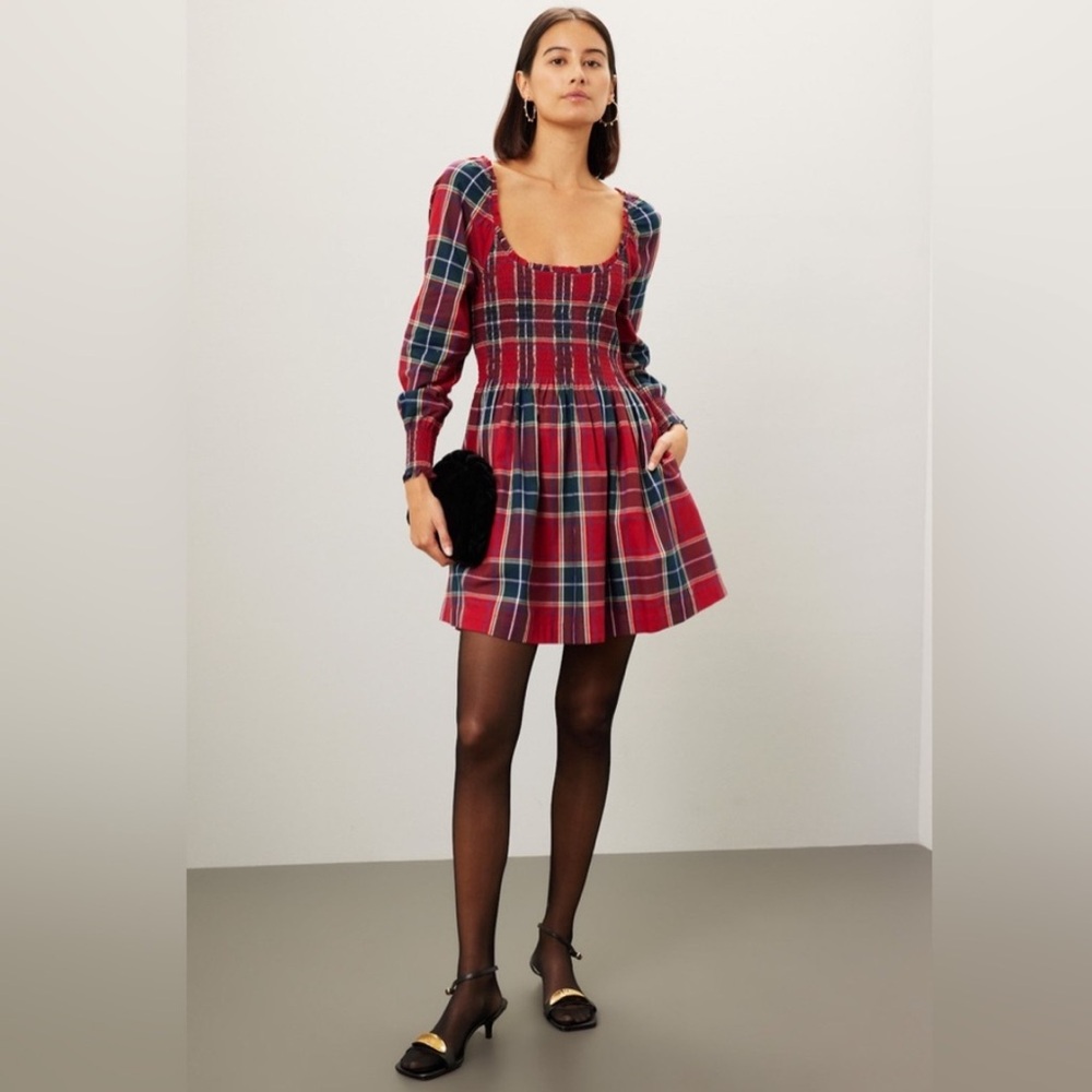 Red Plaid Norah Nap Dress